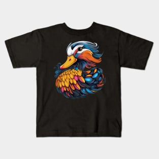 Mandarin Duck Smiling Kids T-Shirt